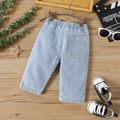 Baby Boy/Girl Straight-fit Ripped Jeans Light Blue image 4