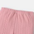 L.O.L. SURPRISE! Toddler Girl Cable Knit Textured Elasticized Leggings Pink