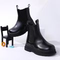 Toddler / Kid Side Zipper Black Chelsea Boots Black image 2