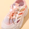 Toddler / Kid Mesh Panel Lace Up Front Breathable Pink Sneakers Pink image 3