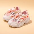 Toddler / Kid Mesh Panel Lace Up Front Breathable Pink Sneakers Pink image 2