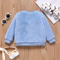 Toddler Girl/Boy Casual Solid Color Fleece Sweatshirt Blue image 2