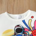 Enfants Garçon Imprimé spatial Pull Sweat-shirt Blanc image 4