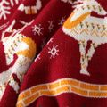 Weihnachten Kinder Unisex Weihnachtsmuster Gestrickt Pullover rot image 4