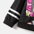L.O.L. SURPRISE! 2pcs Kid Girl Character Print Hoodie Sweatshirt and Velvet Skirt Set ColorBlock image 4