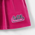 L.O.L. SURPRISE! 2pcs Kid Girl Character Print Hoodie Sweatshirt and Velvet Skirt Set ColorBlock image 5