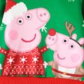 Peppa Pig Noël 1 pièce Enfant en bas âge Unisexe Couture de tissus Enfantin Cochon Sweat-shirt Vert image 3