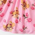 PAW Patrol Toddler Girl Faux-two Floral Print Long-sleeve Dress Colorful image 5