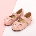 Toddler / Kid Bow Decor Pink Mary Jane Shoes Pink image 2