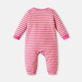Harry Potter Baby Boy/Girl Striped Long-sleeve Graphic Jumpsuit Pink image 3