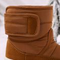 حذاء الثلوج الحرارية مبطنة بالصوف للأطفال الصغار بنى image 5