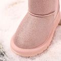 Toddler / Kid Allover Sequin Fleece Lined Snow Boots Light Pink image 4