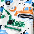 2pcs Toddler Boy Vehicle Print Long-sleeve Tee and Pants Pajamas Sleepwear Set MultiColour image 4