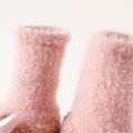 Baby-Cartoon-Tierdekor-Plüsch-Schuhsocken rosa image 4