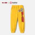 Tom and Jerry Toddler Boy/Girl 100% Cotton Elasticized Pants Yellow image 1