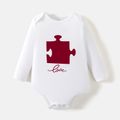Go-Neat Water Repellent and Stain Resistant Mommy and Me Heart Puzzle & Letter Print Long-sleeve Tee White image 5