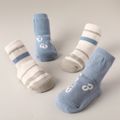 2-pairs Baby / Toddler Cartoon Pattern Non-slip Grip Socks Blue image 5