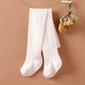 Baby / Toddler Plain Cable Pantyhose Tights for Girls White image 1