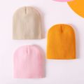 3-pack Baby / Toddler Solid Knitted Beanie Hat Orange image 1