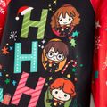 Harry Potter Natal Look de família Manga comprida Conjuntos de roupa para a família Pijamas (Flame Resistant) vermelho preto image 3