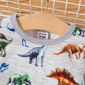 Baby Boy Allover Dinosaur Print Long-sleeve Sweatshirt MiddleAsh image 3