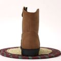Toddler / Kid Fashion Embroidered Side Zipper Boots Brown image 3