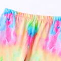 Kid Girl Striped/Tie Dyed Elasticized Leggings Colorful image 3