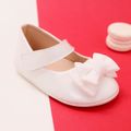 Baby / Toddler Bow Decor Solid Prewalker Shoes White image 3