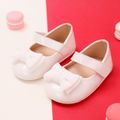Baby / Toddler Bow Decor Solid Prewalker Shoes White image 1