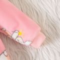 Baby Bunny Allover Fluffy Long-sleeve Jumpsuit Pink image 5