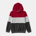 Family Matching Long-sleeve Colorblock Hoodies ColorBlock