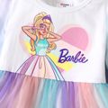 Barbie Toddler Girl Gradient Color Mesh Design Long-sleeve Cotton Dress Ombre image 5
