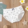 Kid Girl Lace Design Briefs Underwear White image 1