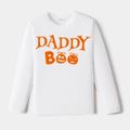 Go-Neat Water Repellent and Stain Resistant Halloween Family Matching Graphic White Long-sleeve Tee White