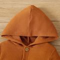 Baby Boy Colorblock Long-sleeve Hooded Waffle Jumpsuit ColorBlock image 3