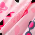 Barbie Kid Girl Letter/Glasses Print/Houndstooth Elasticized Leggings Light Pink image 4