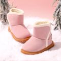 Toddler Minimalist Fleece-lining Thermal Snow Boots Pink image 2