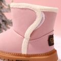 Toddler Minimalist Fleece-lining Thermal Snow Boots Pink image 4