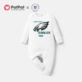 NFL Family Matching 100% Cotton Long-sleeve Graphic Hoodies ( Philadelphia Eagles) White image 5