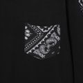 2pcs Kid Boy Pocket Design Black Sweatshirt and Exotic Pants Set Black image 5