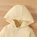 Baby Boy/Girl 95% Cotton Long-sleeve  Hooded Penguin Embroidered Romper Apricot image 4