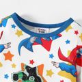 DC Super Friends Baby Boy Allover Print Long-sleeve Romper White image 4