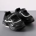 Toddler / Kid Letter Graphic Fashion Black Sneakers Black image 3