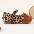 Toddler / Kid Leopard Panel Bow Flats Brown image 3
