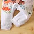 Baby Boy/Girl 95% Cotton Long-sleeve Multi Animal Print White Jumpsuit Colorful image 5