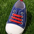 Baby / Toddler Letter Graphic Lace Up Prewalker Shoes Navy image 4