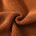Kid Boy/Kid Girl Solid Color Basic Knit Sweater Coffee image 4