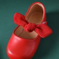 Toddler / Kid Bow Decor Red Flats Red image 4