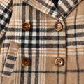 Baby Boy Plaid Lapel Collar Long-sleeve Double Breasted Wool Blend Coat PLAID image 5