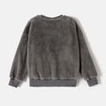 Looney Tunes Kid Girl/Boy Bugs Bunny Embroidered Fuzzy Fleece Sweatshirt Grey image 2